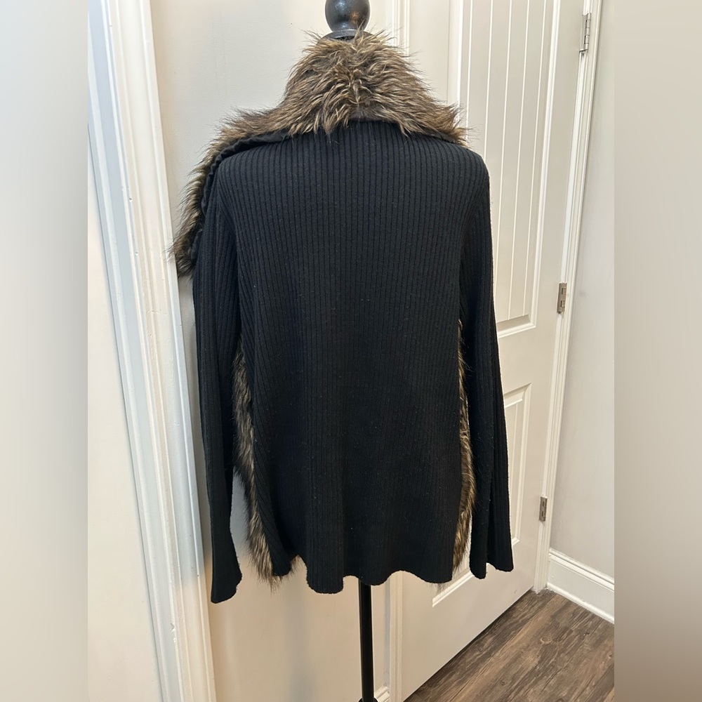 Avenue Brown Faux Fur Women's Jacket - Picture 5 of 5